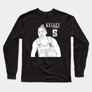 kelsey plum || USA || White Long Sleeve T-Shirt